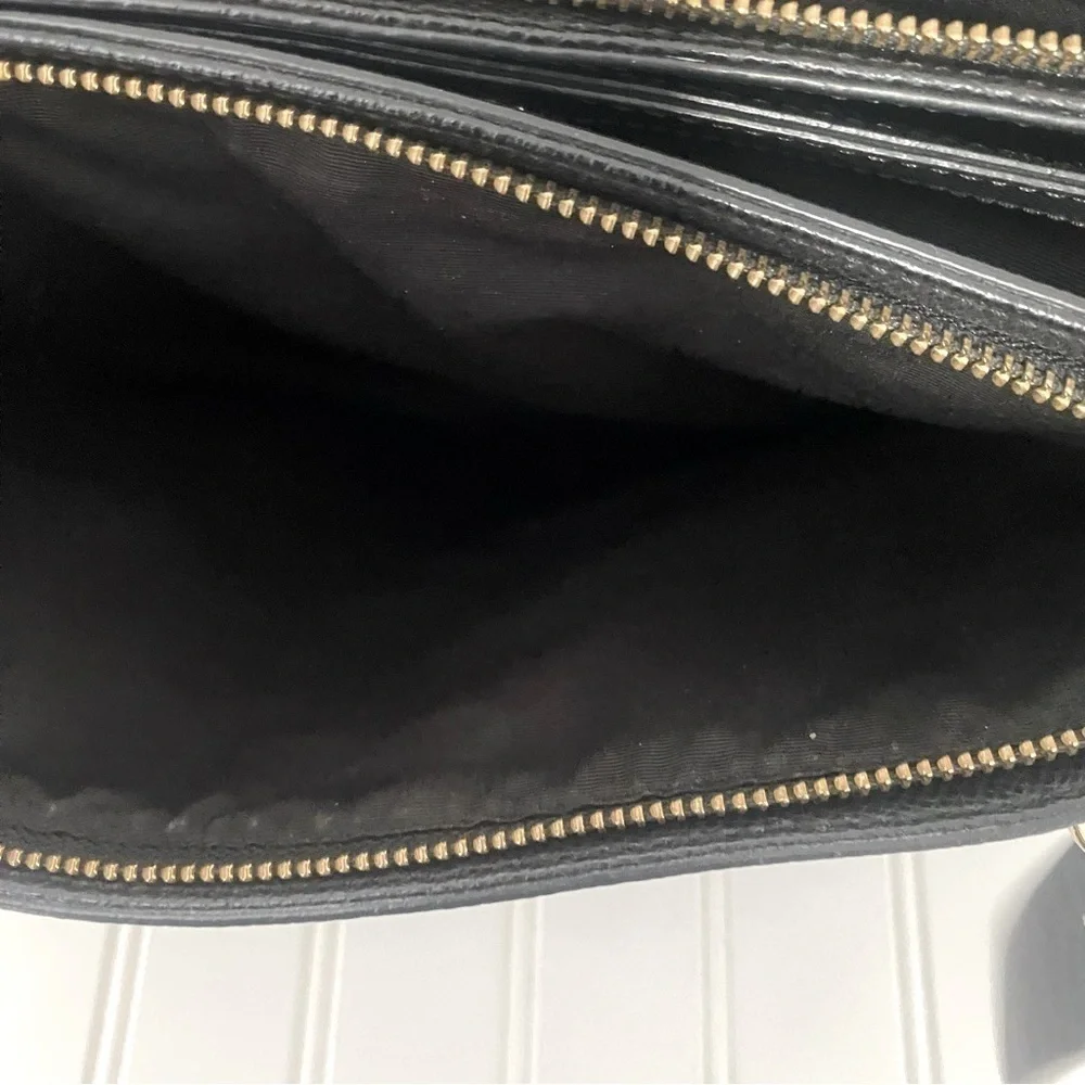 AUTHENTIC COACH CHRISTIE Carryall In Midnight Black Leather, Shoulder Tote Bag